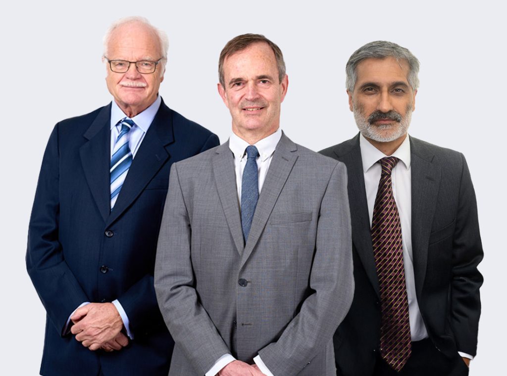 The HSSE committee standing side by side. Christian Bukovics (Chair), David Blewden
and Majid Shafiq